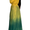 Shades of Green Maxi, Yellow Maroon Maxi – Elegant & Flowing Maxi Dress Hello Maroon