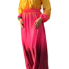 Shades of Green Maxi, Yellow Maroon Maxi – Elegant & Flowing Maxi Dress Hello Maroon