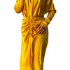 Lycra Satin Balloon Dress – Chic & Effortless Elegance