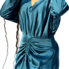 Lycra Satin Balloon Dress – Chic & Effortless Elegance