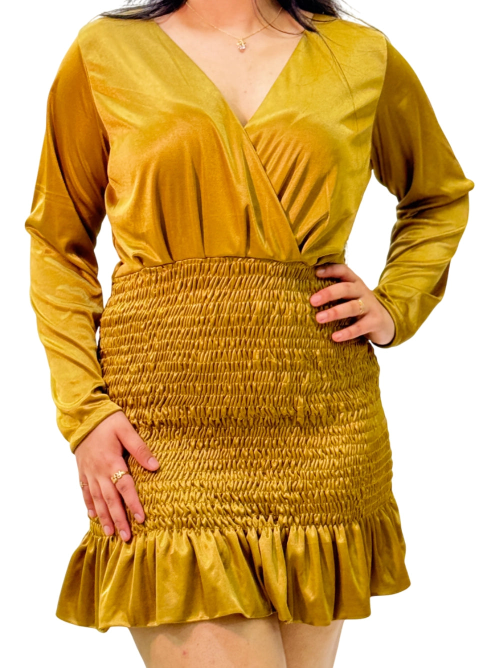 Smocked Mini Dress – Bold & Chic Statement