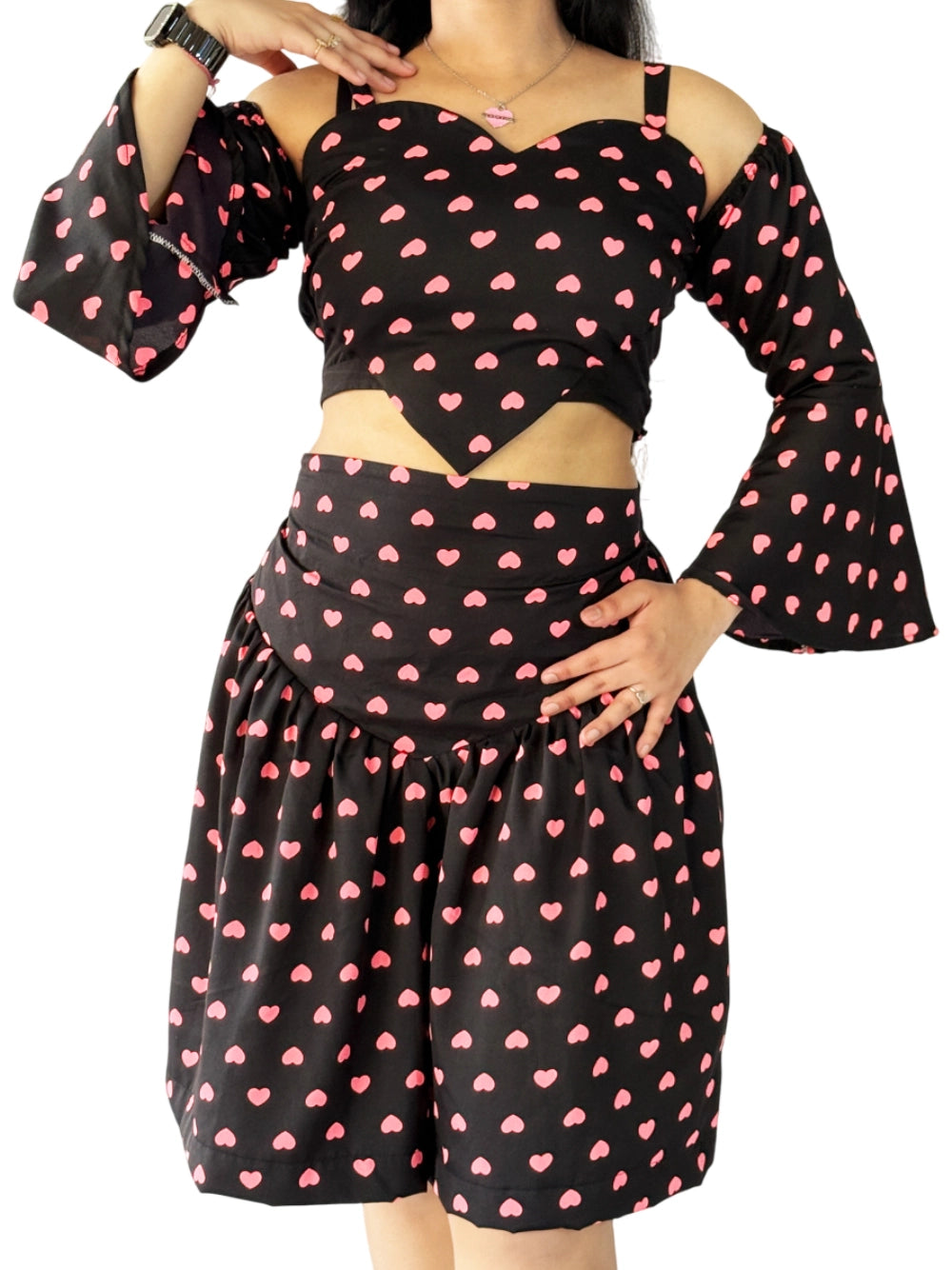 Heart Co-ord Set – Playful & Chic