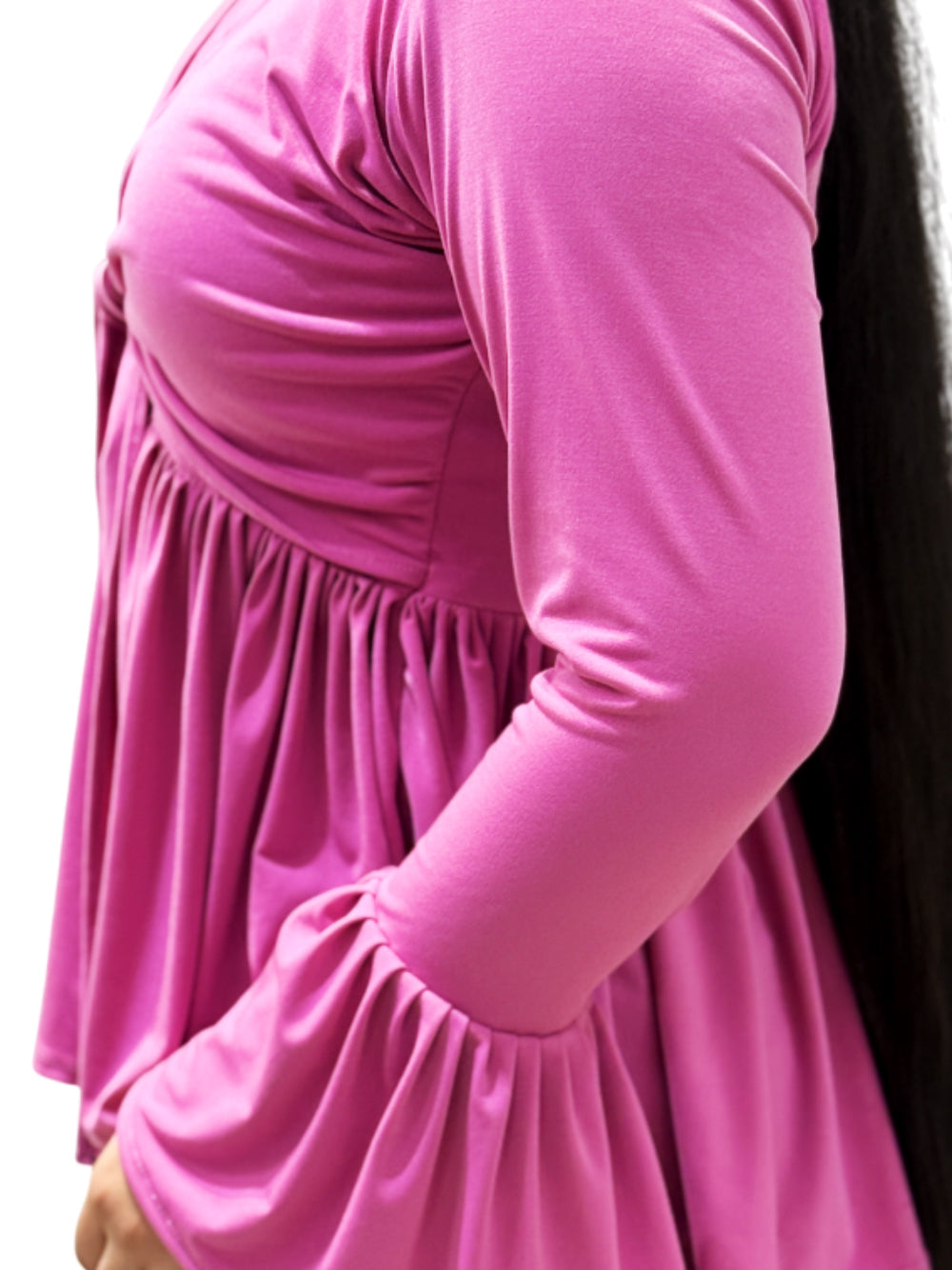 Knotted Flare Top – Wild Orchid Pink